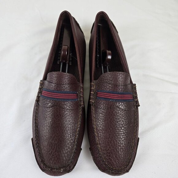 Brooks Brothers Size 11 Brown Leather Driving Moccasins Slip On Style Ribbon Dtl - Picture 6 of 16